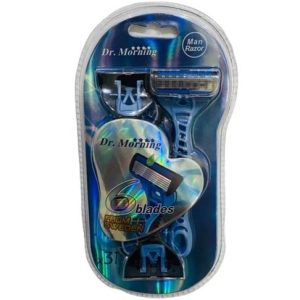 خود تراش دکتر مورنینگ 6 لبه مردانه BILISTER بسته 3 عددی